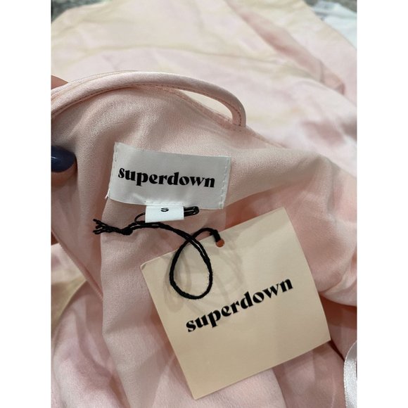 superdown Billie Drape Midi Dress in Blush Size Small - Picture 9 of 9